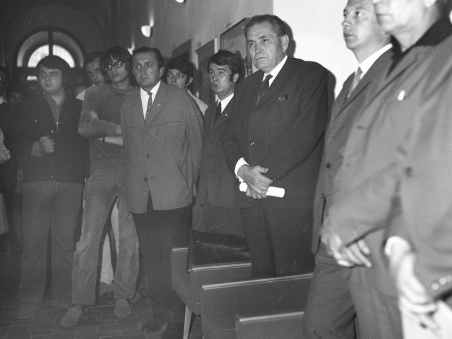 Porota a vernisáž výtvarného sympozia v roce 1969