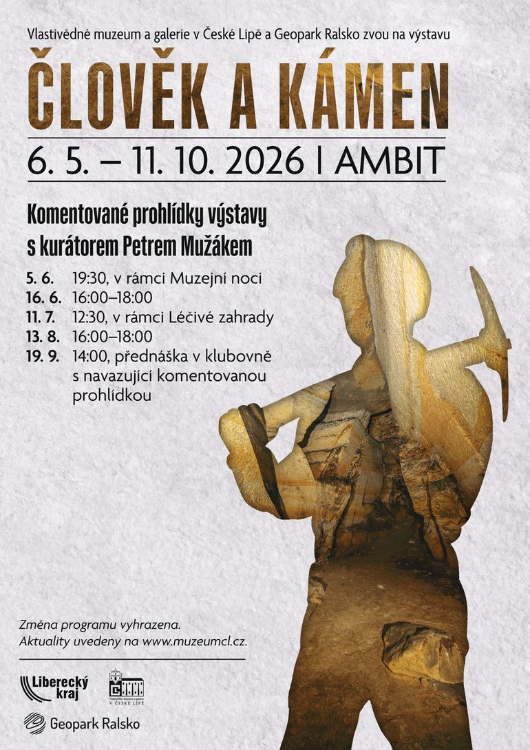 Komentované prohlídky výstavy Člověk a kámen