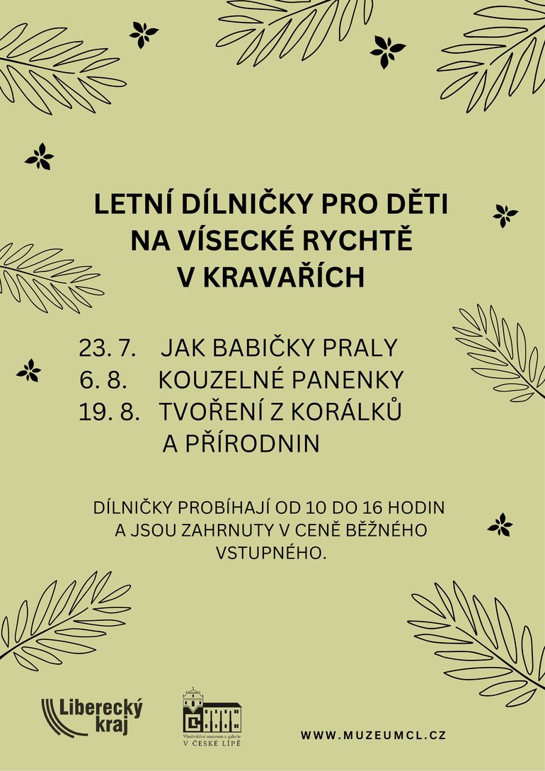 Letní dílničky na Vísecké rychtě