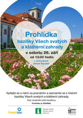 Prohlídka baziliky Všech svatých a klášterní zahrady