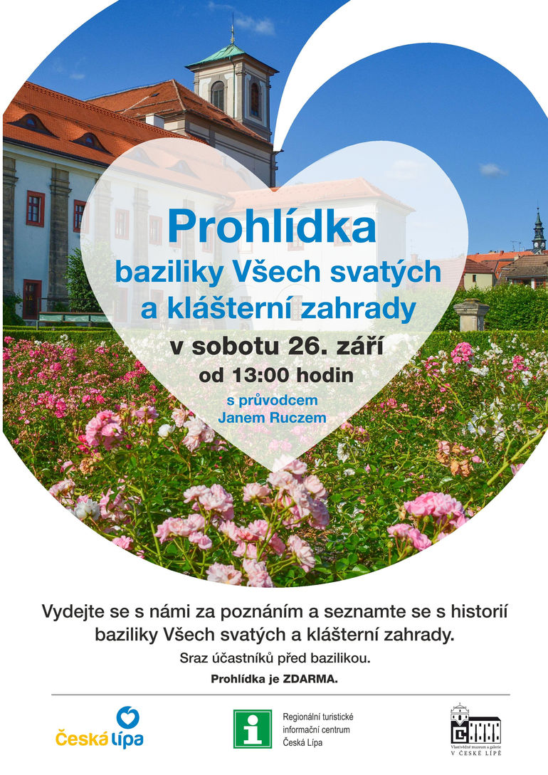 Prohlídka baziliky Všech svatých a klášterní zahrady